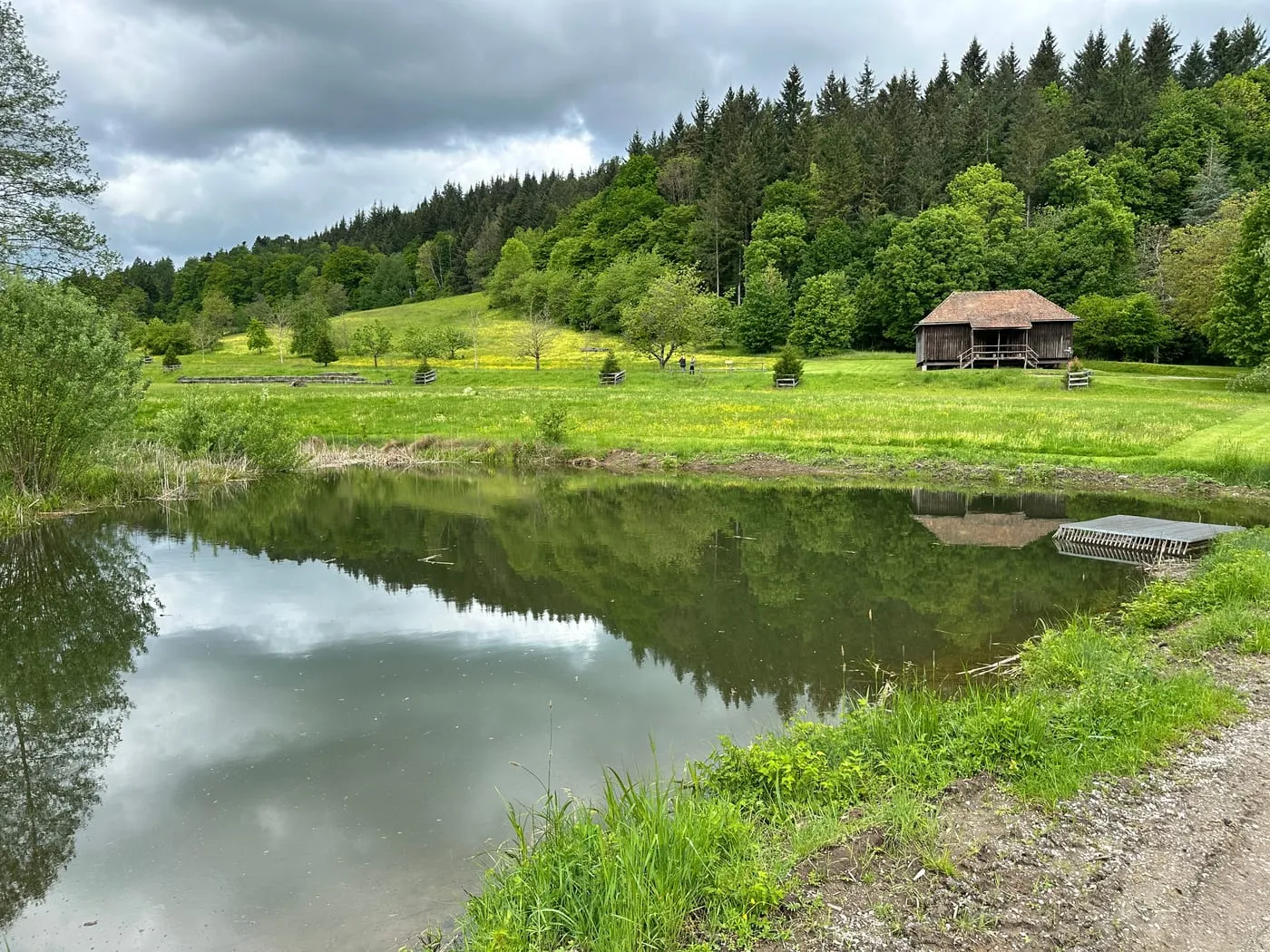Teich am Baierbacher Hof — Floßbau möglich
